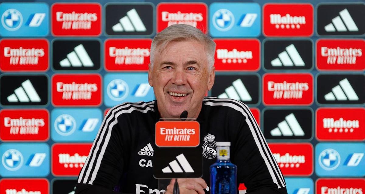 Carlo Ancelotti é o técnico do Real Madrid (Foto/Reprodução Twitter @MrAncelotti)