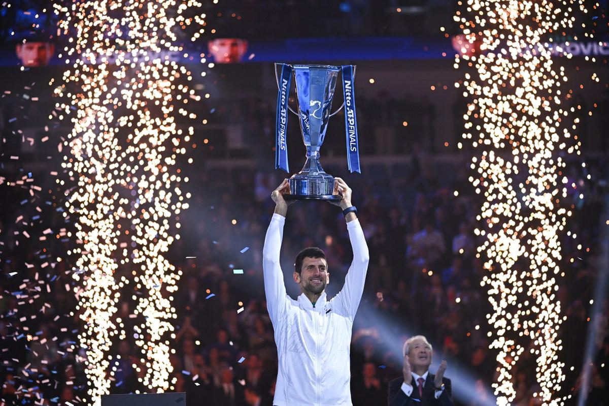 Novac Djokovic foi campeão da ATP Finals, em novembro (Foto/Reprodução Twitter @DjokerNole)