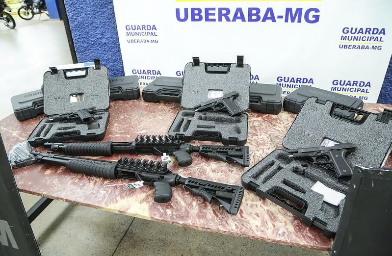 Aquisição dessas armas, segundo o comandante da Guarda, Marcelo Neves, vem para melhorar a capacidade operacional da GCM (Foto/Prefeitura/Divulgação)