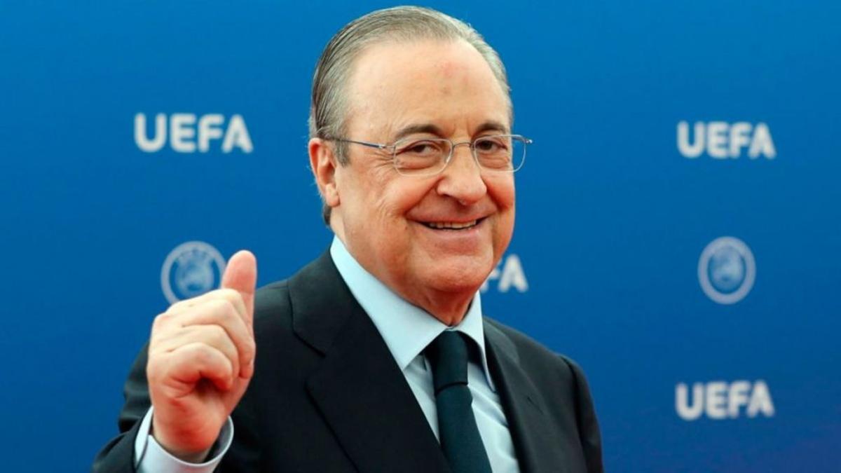 "É um dia triste, mas, ao mesmo tempo, estamos contentes porque podemos apreciá-lo", disse Florentino Pérez (Foto/Bitbol)