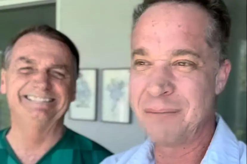 O ex-presidente da Republica, Jair Bolsonaro (PL), e o empresário do ramo imobiliário Cristiano Piquet (Foto/Reprodução/Instagram)