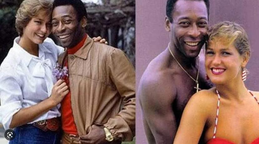 O relacionamento de Pelé em Xuxa começou em 1981, quando ela tinha 17 anos e ele 41. A diferença de idade sempre foi um tema polêmico no namoro dos dois (Foto/Fashion Bubbles)
