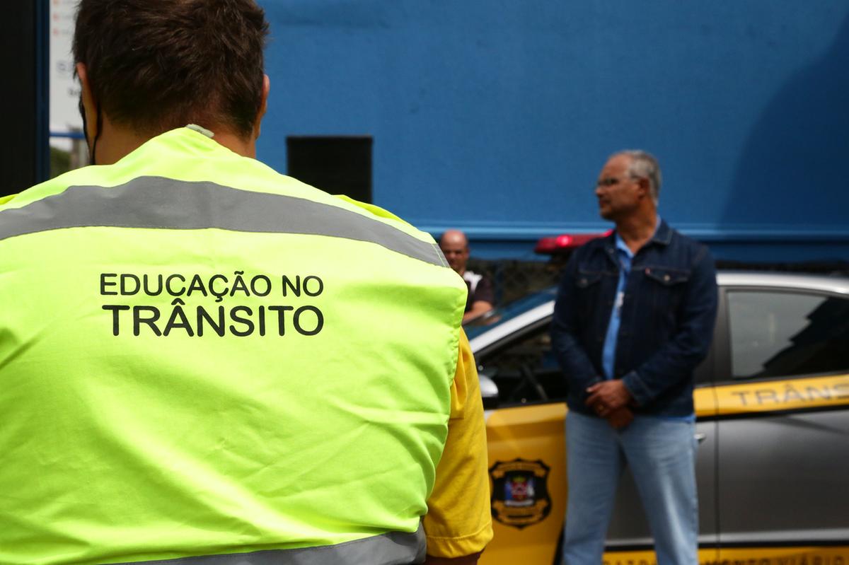 Agentes de Trânsito da Prefeitura de Uberaba fazem parte da operação do Maio Amarelo (Foto/Divulgação/PMU)