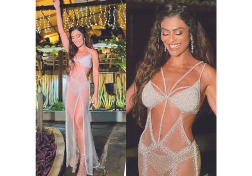 A atriz Juliana Paes era puro brilho e transparência (Foto/Reprodução)