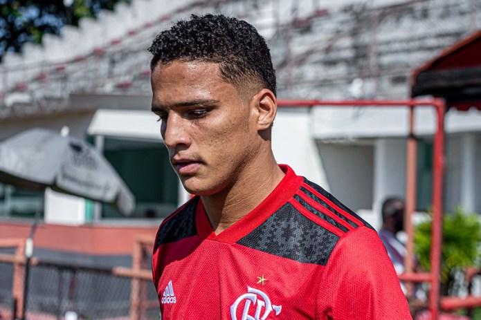 Autor do único gol do Flamengo na partida, Thiaguinho tem apenas 21 anos e estava no Houston Dynamo, dos Estados Unidos (Foto/Paula Reis/Flamengo)