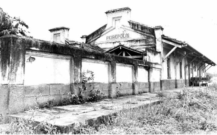 Estação de trem de Peirópolis, hoje museu, que foi desativada na década de 1970, integrava a linha “Catalão” (Foto/Reprodução)