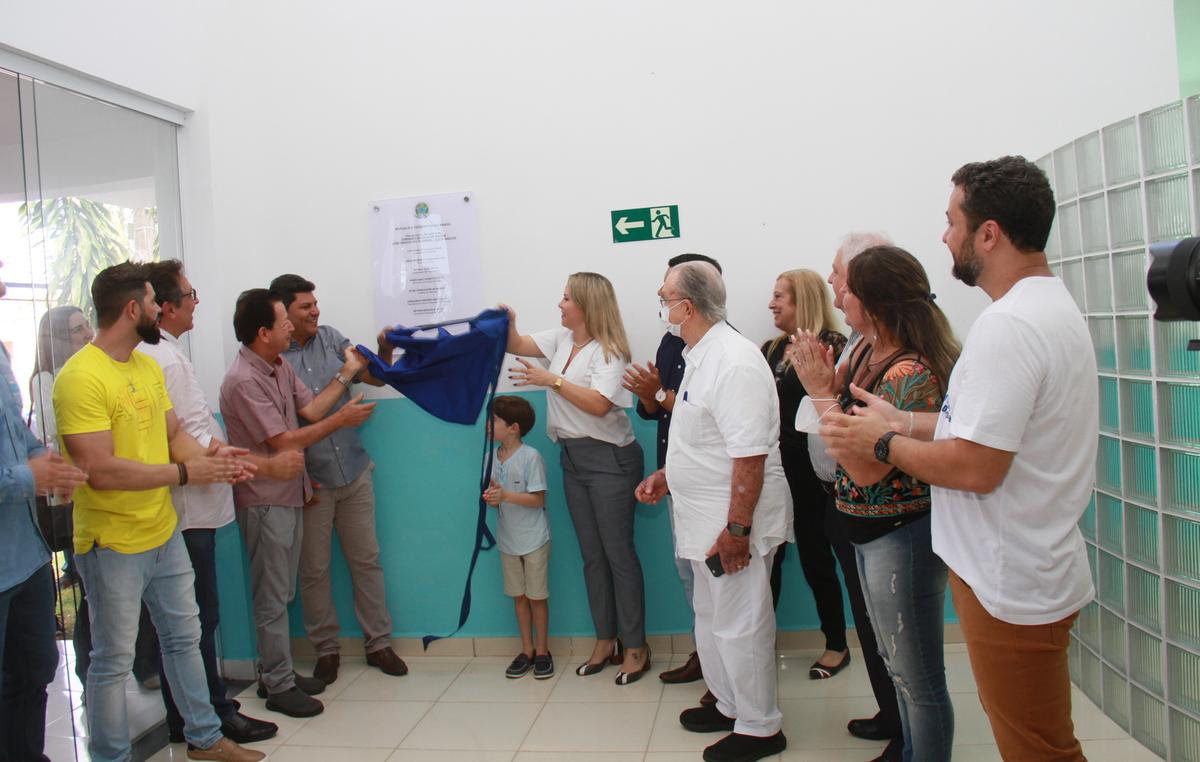 Ato de inauguração da Unidade Básica de Saúde Juca Inácio, do bairro Santa Maria, nessa terça-feira  (Foto/Jairo Chagas)