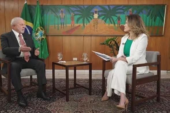 O presidente Luiz Inácio Lula da Silva (PT) em entrevista (Foto/Reprodução/GloboNews)