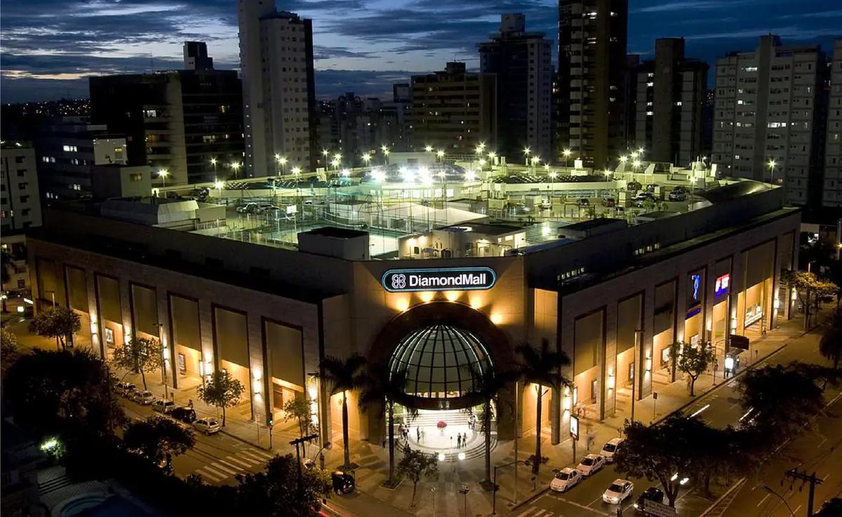 DiamondMall fica na região Centro-Sul de BH, ao lado da famosa sede administrativa do Galo, no bairro de Lourdes (Foto/Dario Gabriel Zalis/Divulgação)