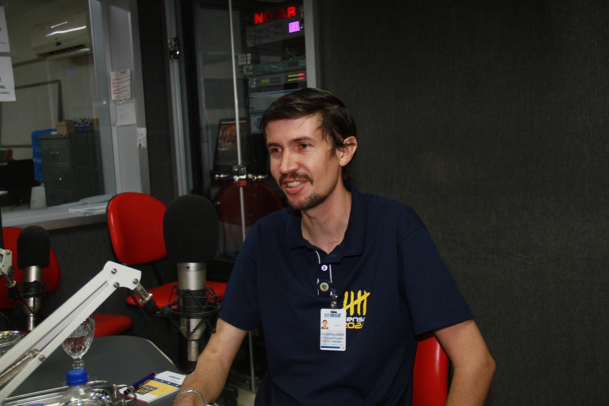 Coordenador de área do IBGE, Marshal Marangoni (Foto/Jairo Chagas)