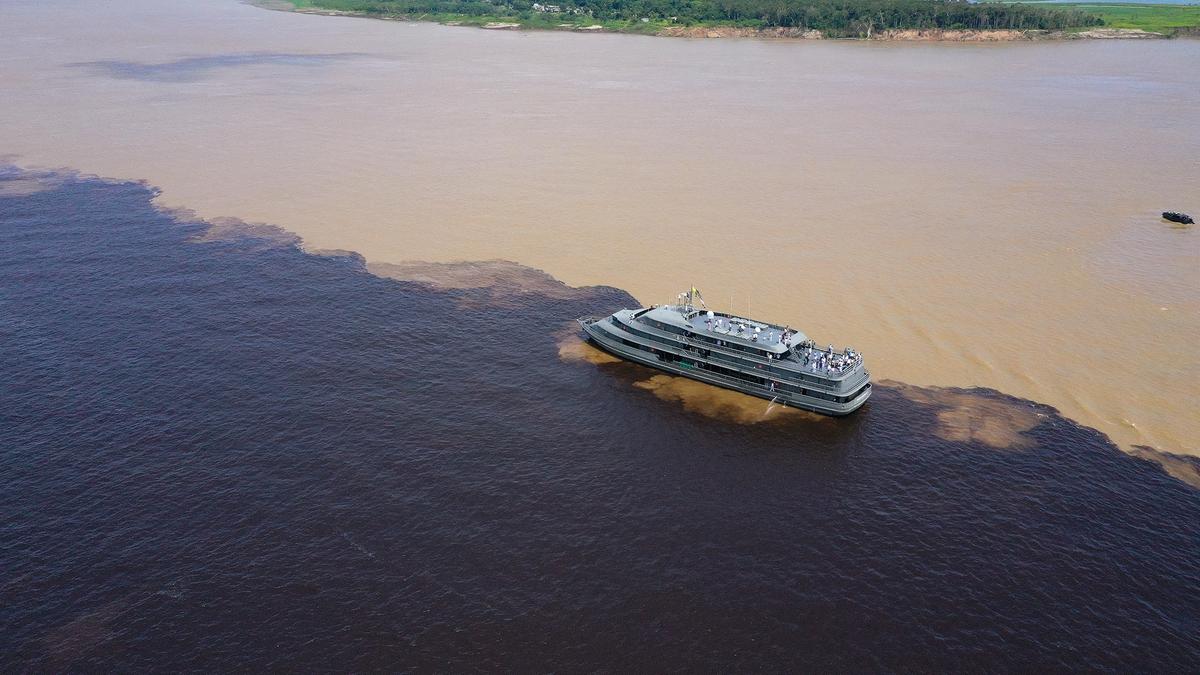 Encontro dos rios Negro e Solimões (Foto/Amazônia Real)