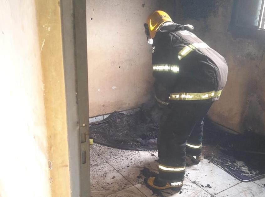 Incêndio em casa no Girassóis (Foto/Corpo de Bombeiros)