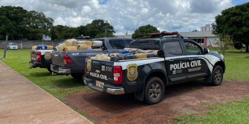 Apreensões da operação Octanus, em Uberlândia (Foto/Divulgação)