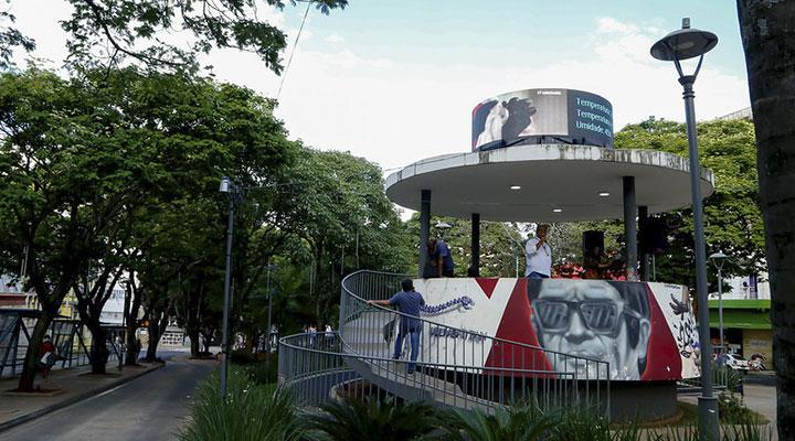 Praça Rui Barbosa, em Uberaba (Foto/Arquivo JM/Jairo Chagas)
