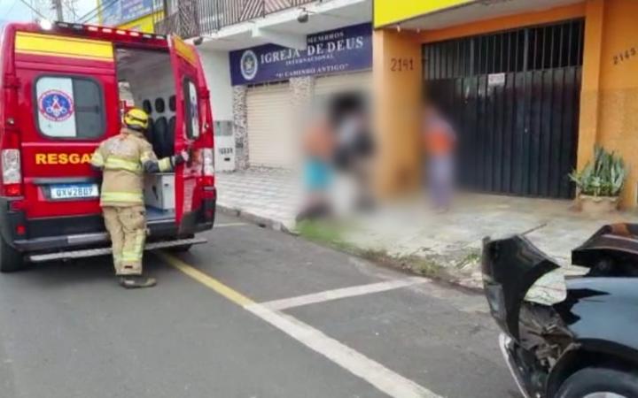 Colisão na avenida Orlando Rodrigues da Cunha (Foto/Divulgação/Corpo de Bombeiros)