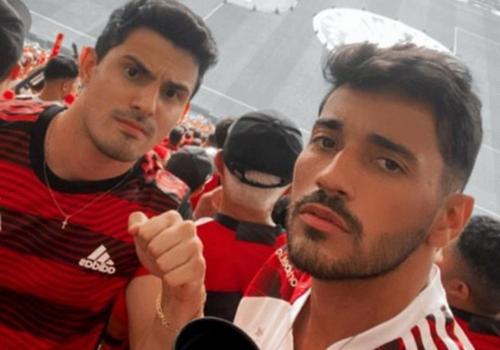 Luiz Filipe e Fabrício Souza foram até Brasília, torcer para o timão que desta vez não trouxe para a casa o título (Foto/Arquivo Pessoal)