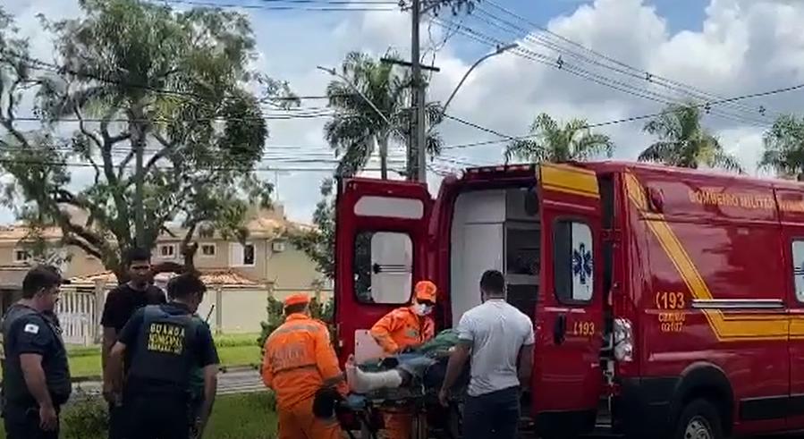 Corpo de Bombeiros realizou os primeiros socorros (Foto/Reprodução)