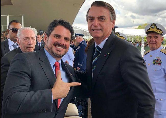 Marcos do Val e Jair Bolsonaro (Reprodução)