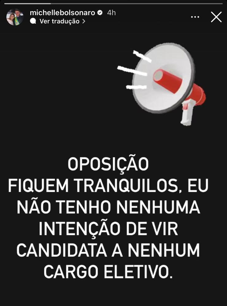 Print do anúncio da ex-primeira-dama, Michelle Bolsonaro (Foto/Reprodução Instagram @MichelleBolsonaro)