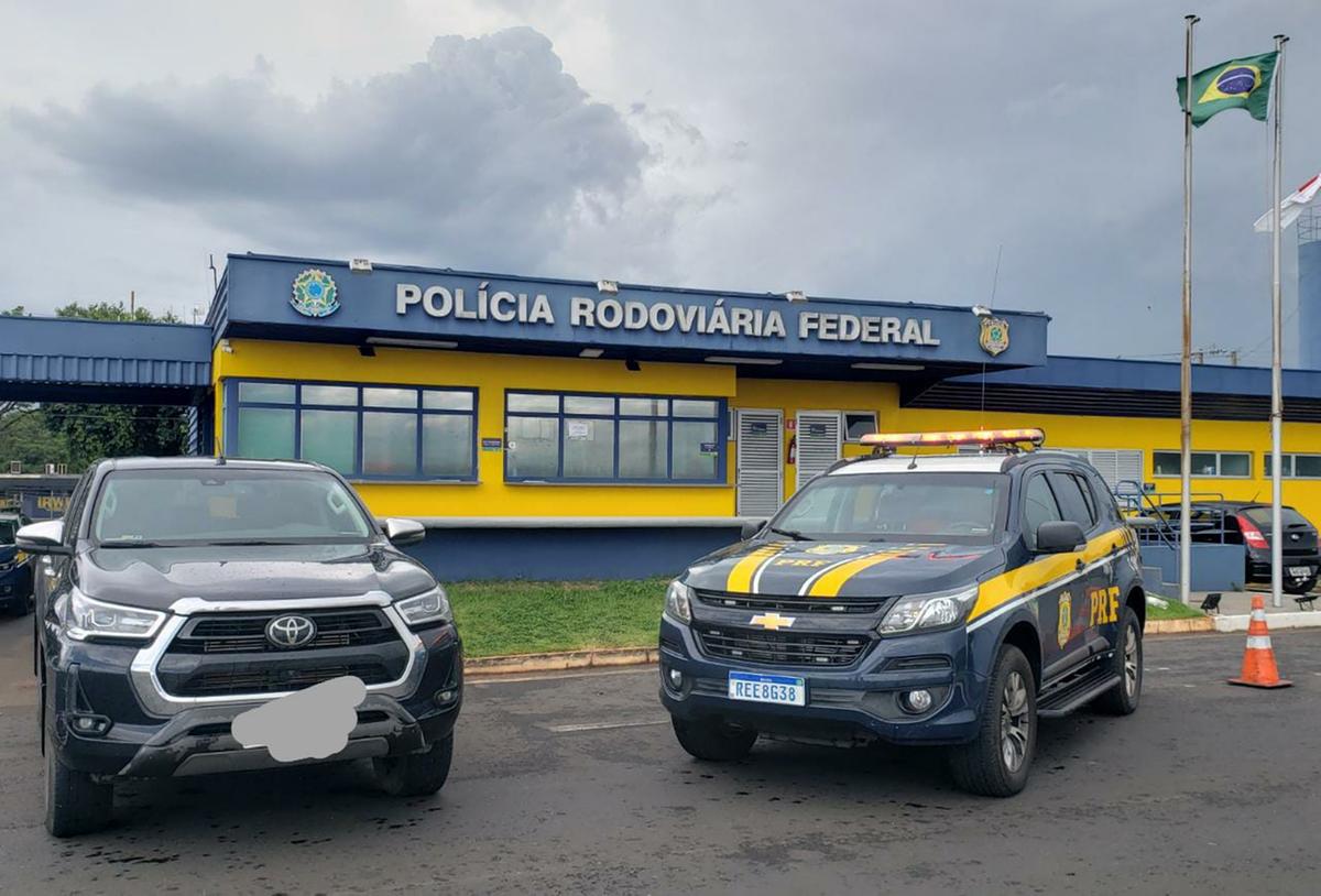 PRF recuperou uma caminhonete furtada na capital mineira (Foto/Polícia Rodoviária Federal (PRF))