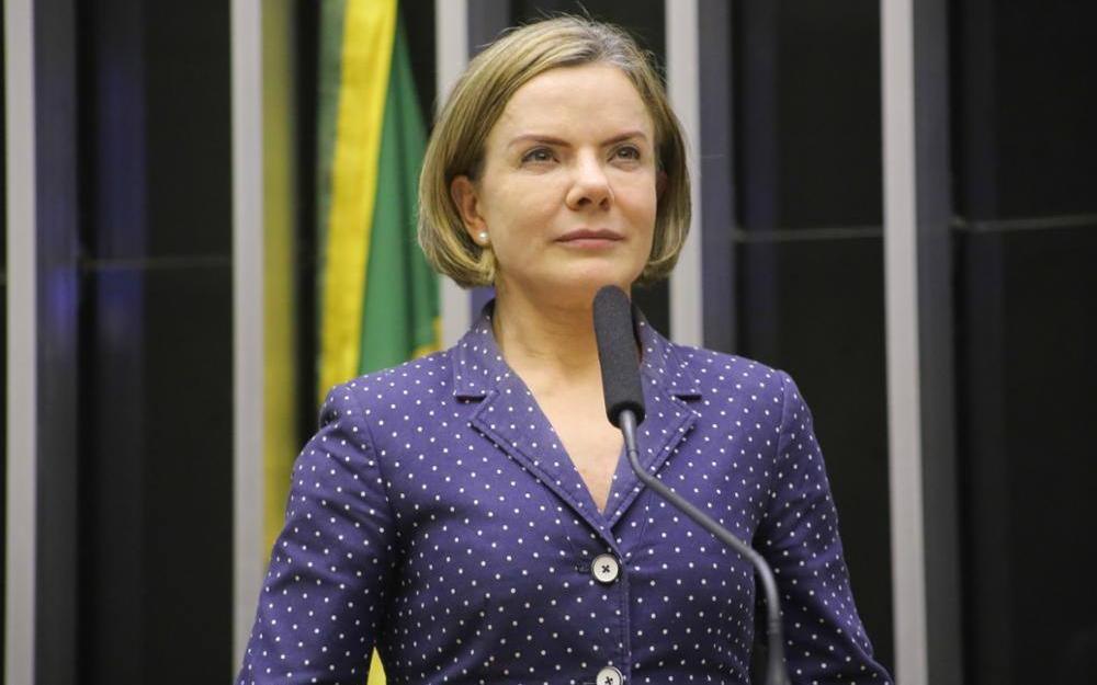 Gleisi sugere que o Senado chame Campos Neto para tratar do assunto e explicar, também, a atual meta de inflação, fixada em 3% (Foto/Paulo Sérgio/Câmara dos Deputados)