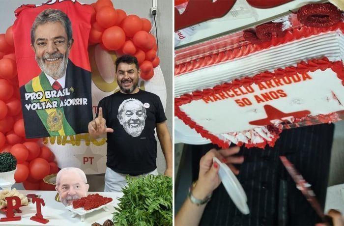 Marcelo Arruda foi morto em sua festa de aniversário temática de 50 anos (Foto/Reprodução/Twitter)
