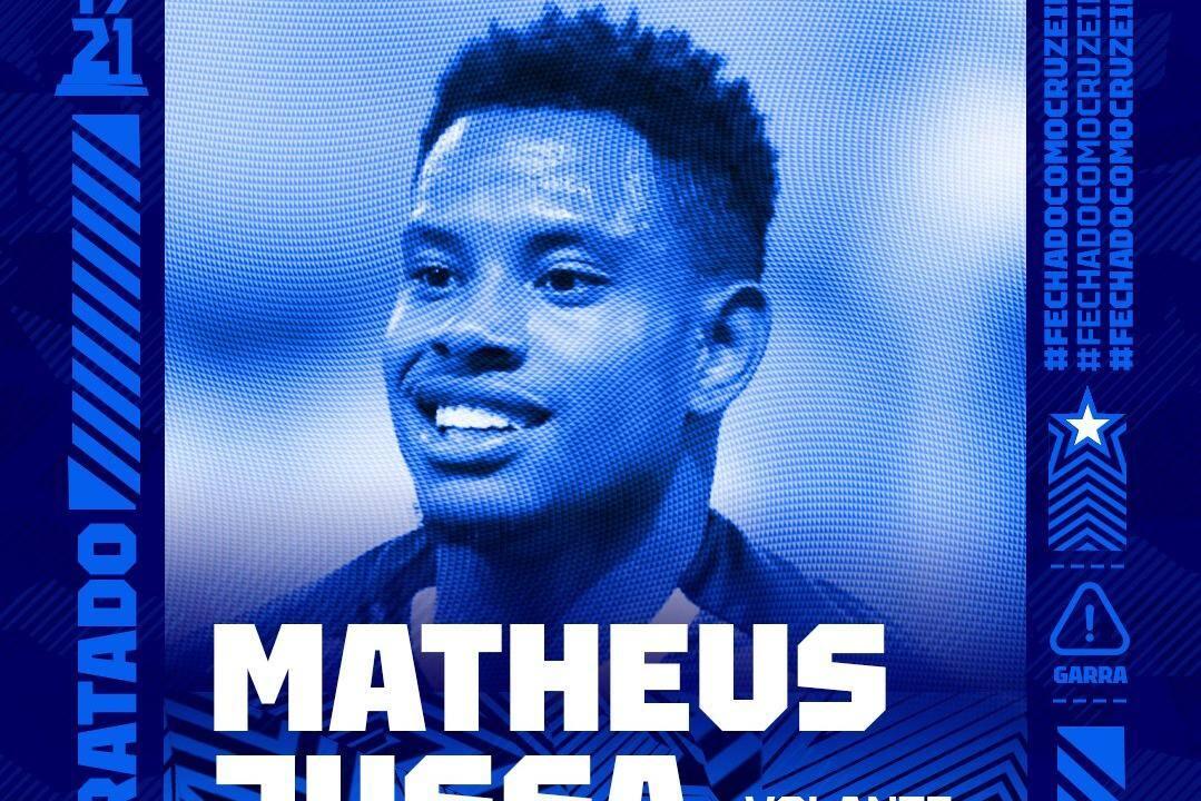 Matheus Jussa é a 15ª contratação do Cruzeiro para a temporada (Foto/Reprodução Twitter Cruzeiro)