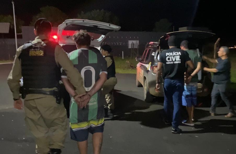 Prisão dos suspeitos pelas polícias Civil e Militar (Foto/Divulgação)