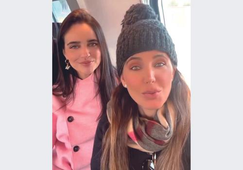 No inverno europeu as lindíssimas primas Marcela Cecílio Marques e Isabela Lucas (Foto/Arquivo Pessoal)