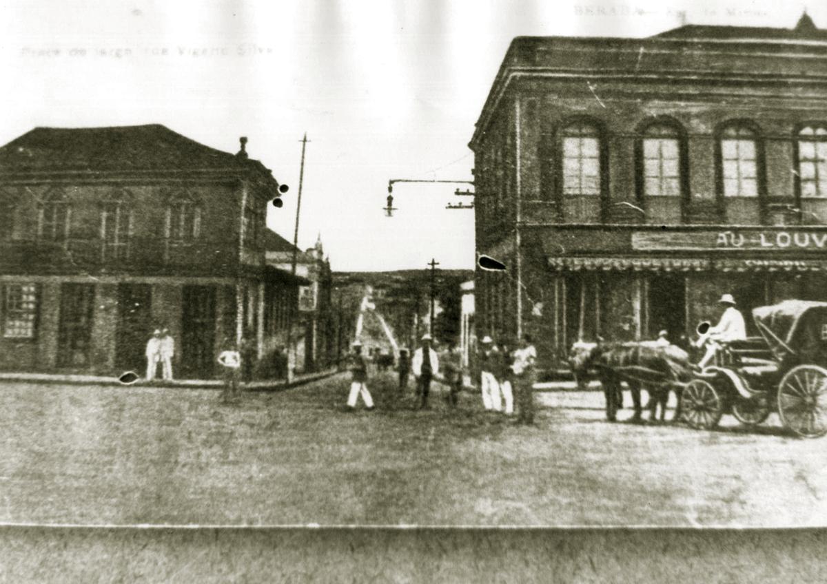 Primeira casa de Uberaba, de Major Eustáquio, na Artur Machado (Foto/Arquivo Público)