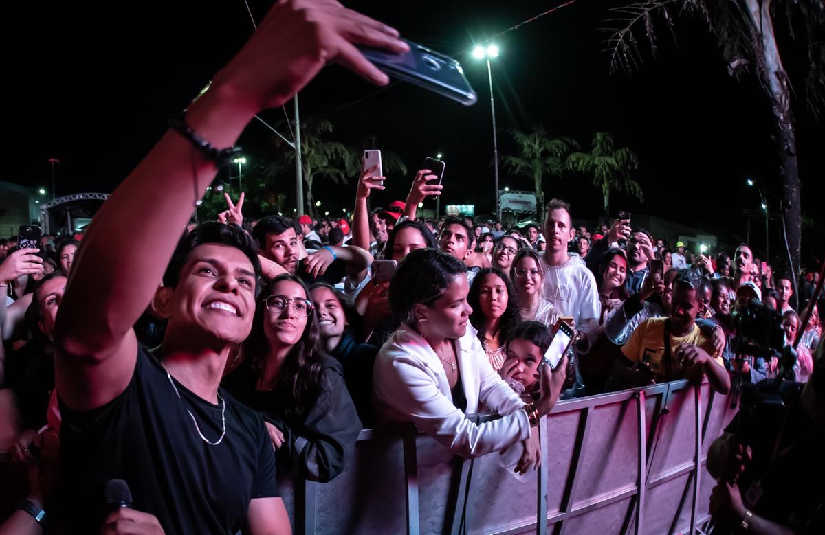 Dia de show na praça da Mogiana (Foto/Prefeitura de Uberaba/Divulgação)