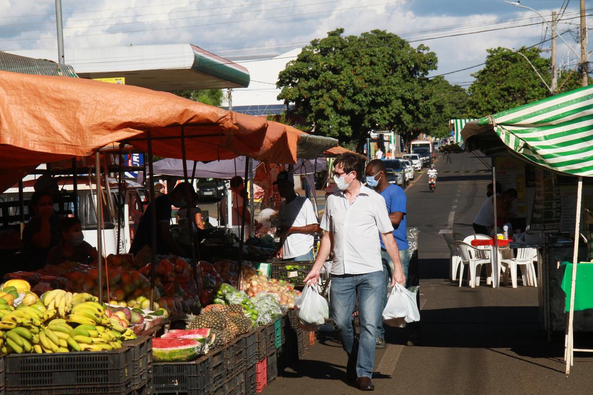 Feira livre em Uberaba (Foto/Jairo Chagas)