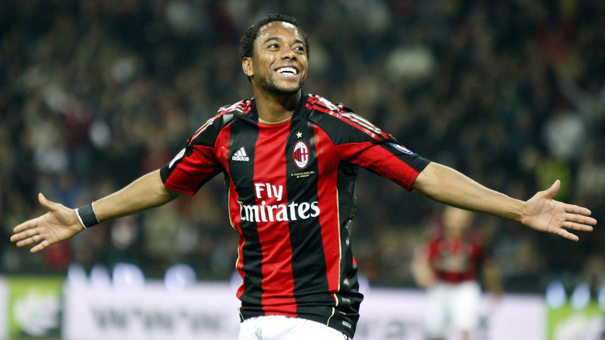 Robinho enquanto jogava no Milan, da Itália (Foto/Arquivo)