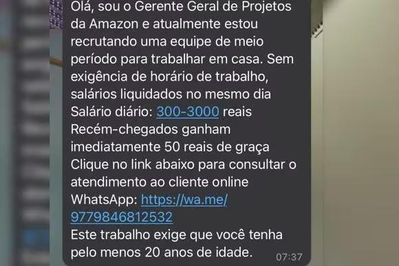 Os estelionatários normalmente se passam por recrutadores que procuram por potenciais funcionários  (Foto/Reprodução)