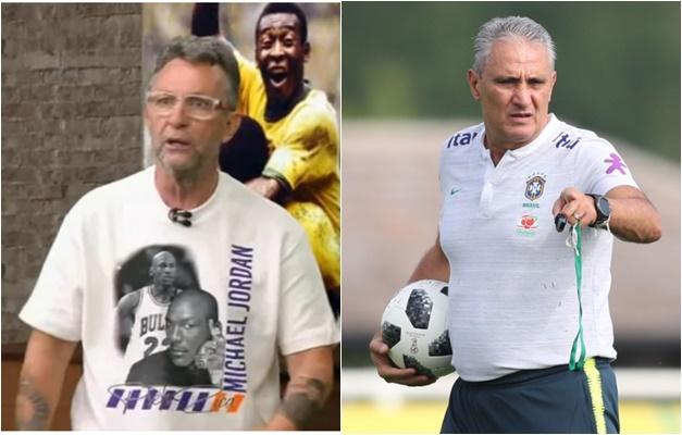 Tite processa Neto por ofensas (FOTO/REPRODUÇÃO TV/LUCAS FIGUEIREDO/CBF)