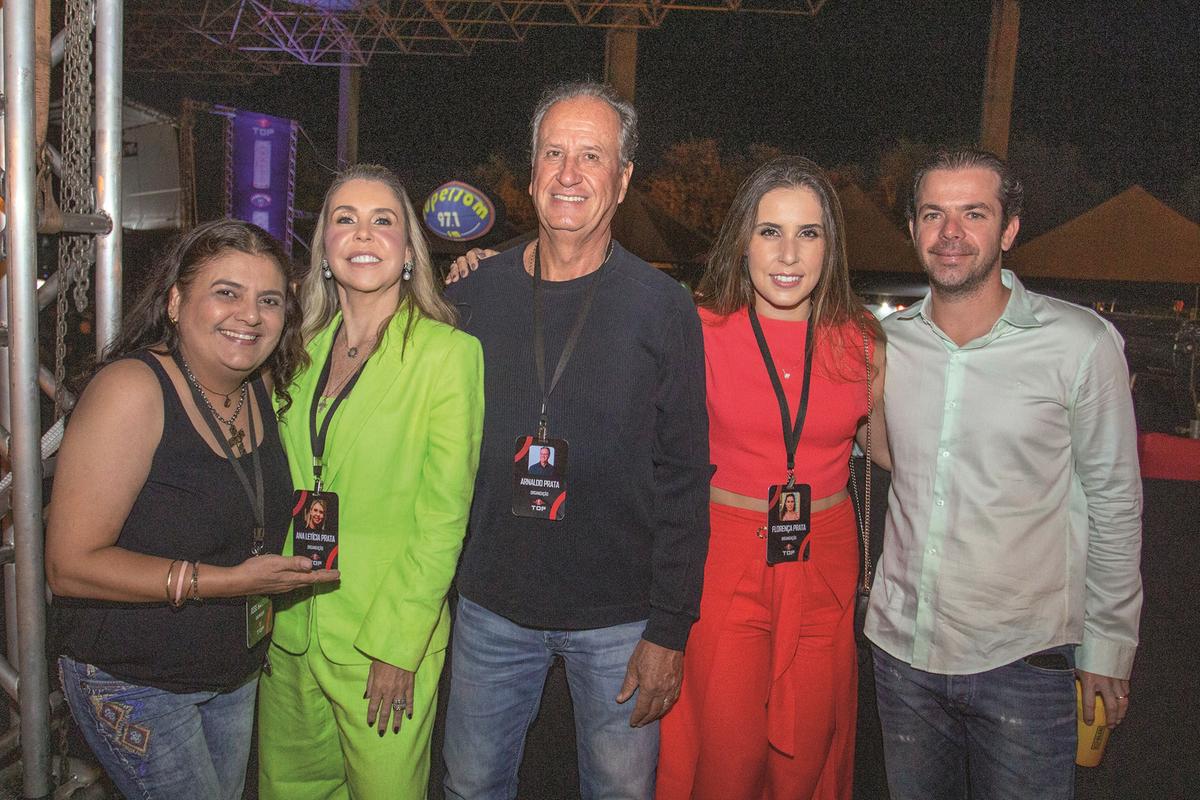 Arnaldo Prata e Ana Letícia com Rose, Florença Prata e Guilherme Detoni, também no Encontro (Fotos/Paulo Lúcio)