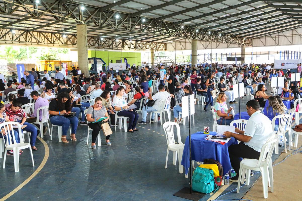 1ª edição do feirão de emprego "Uberaba Contrata+” foi considerada um sucesso e contou com público de cerca de 2 mil pessoas em 2022 (Foto/Lílian Veronezi/PMU)