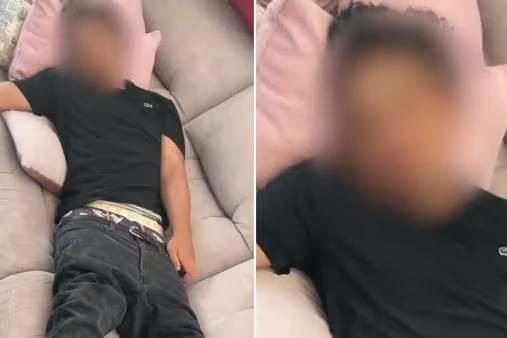 Homem foi encontrado dormindo em casa de família na Austrália (Foto/Reprodução/Twitter)