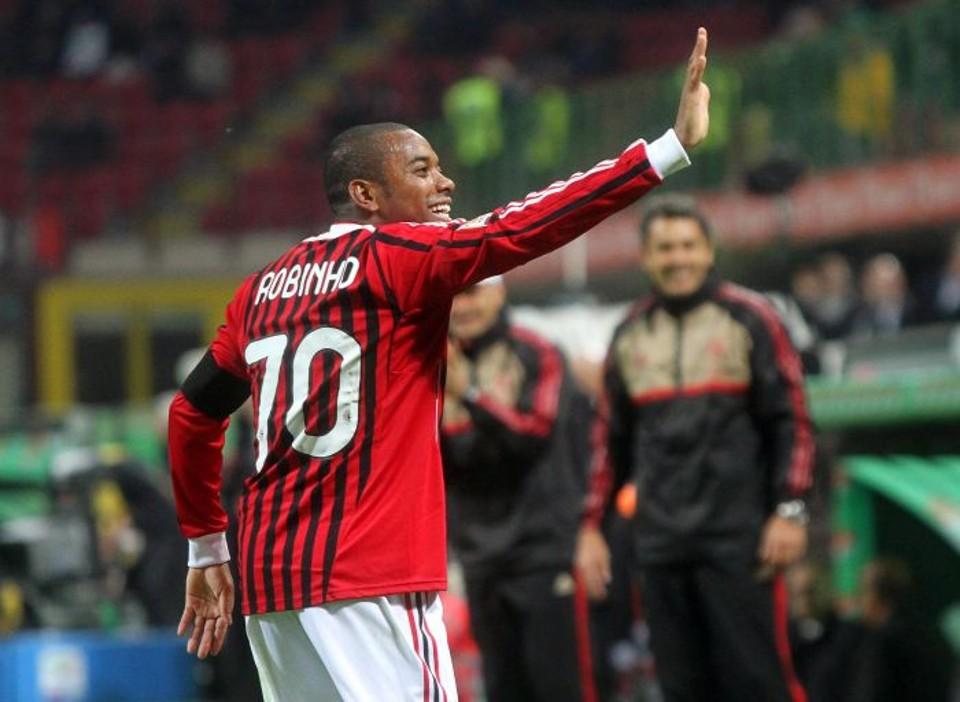 Robinho quando atuava no Milan, da Itália (Foto/Reprodução)