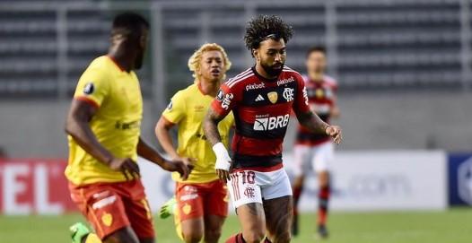 No fim, o time ainda teve de ouvir gritos de "olé" dos equatorianos (Foto/Marcelo Cortes/Flamengo - Agência Futebol Interior)