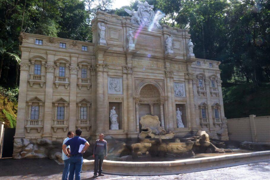 Réplica da Fontana di Trevi, em Serra Negra (Foto/Divulgação)