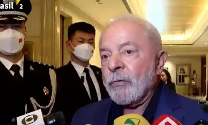 Presidente falou com à imprensa na saída do hotel onde ficou hospedado na China (Foto/Reprodução/Redes Sociais)