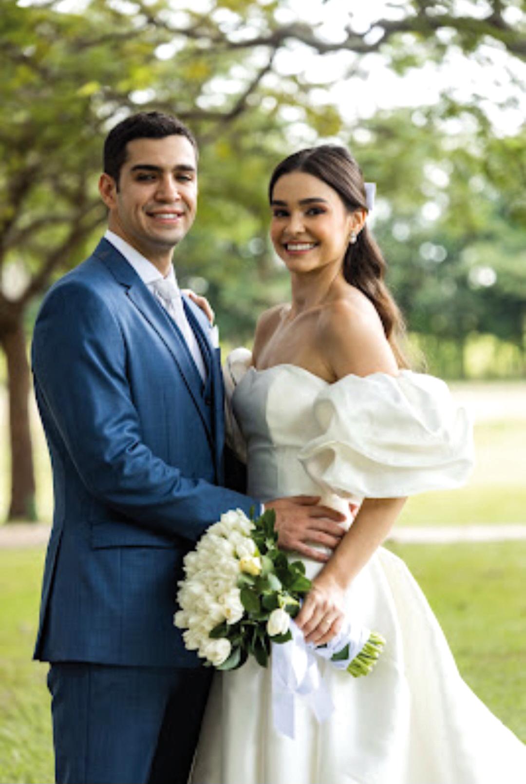 Noivos apaixonados Larissa e Marcelo Teixeira (Foto/Alex Pacheco)