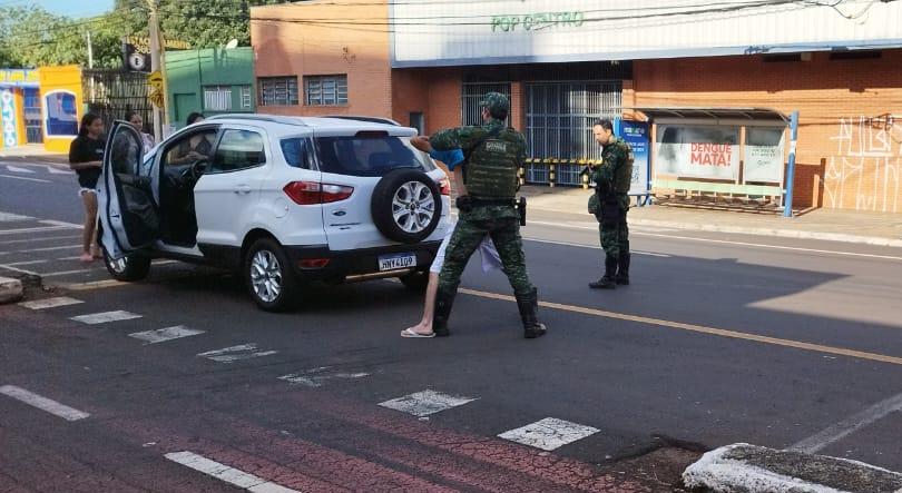 Carro receptado e homem preso na avenida Dr Fidelis Reis (Foto/Divulgação)