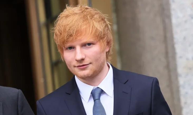 Ed Sheeran, cantor britânico, deixando a corte (Foto/Dan Martensen/Divulgação)