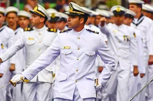 Desfile de militares da Marinha em Natal (Foto/Marinha do Brasil/Divulgação)