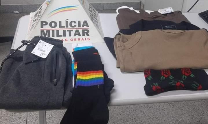 Roupas furtadas em loja de shopping foram recuperadas e os autores alegaram que não teriam dinheiro para pagá-las  (Foto/Divulgação)