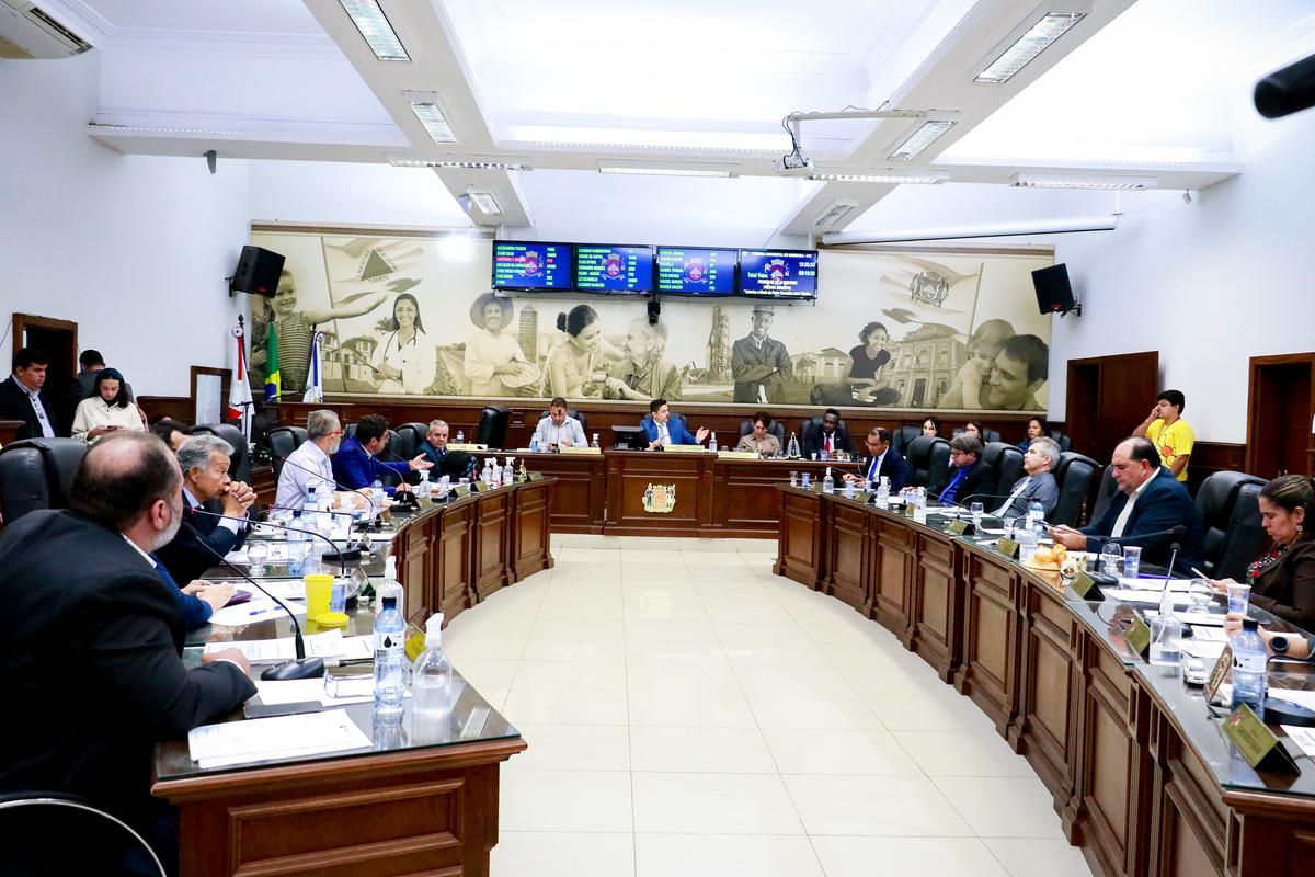 Plenário da Câmara Municipal realiza nesta segunda-feira a 7ª Sessão Ordinária do mês de março, com 21 projetos em pauta (Foto/Rodrigo Garcia)