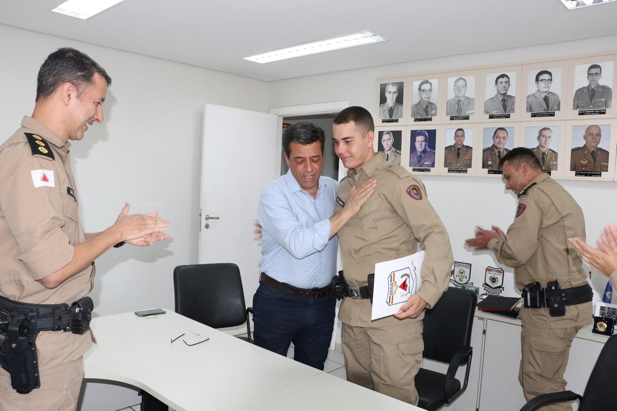 Presidente da SCO escolhido para ser paraninfo de turma de soldados (Foto/Sérgio Teixeira/PMMG)