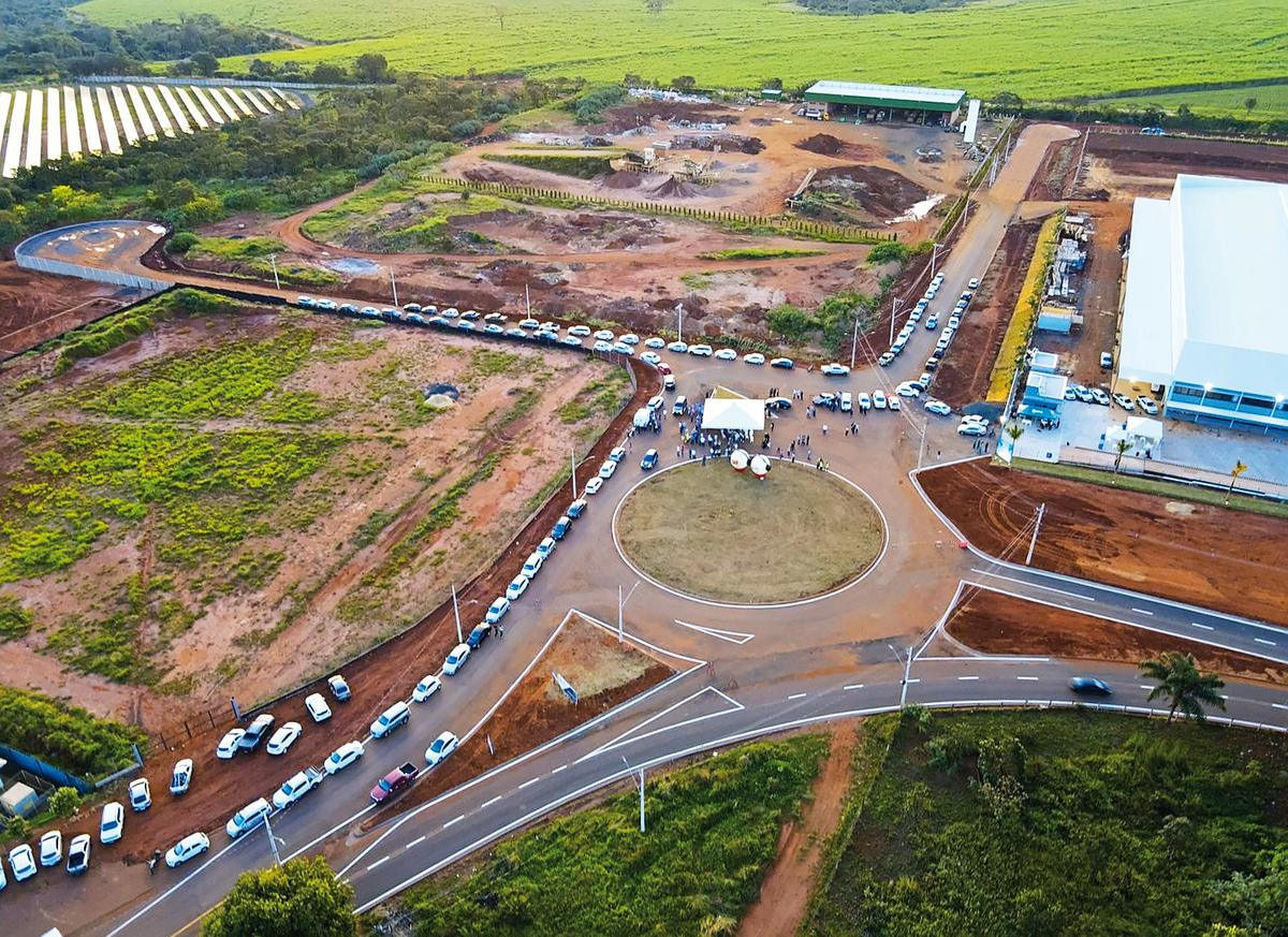 Distrito Industrial 4, em Uberaba, já tem as obras de infraestruturas concluídas (Foto/Divulgação)